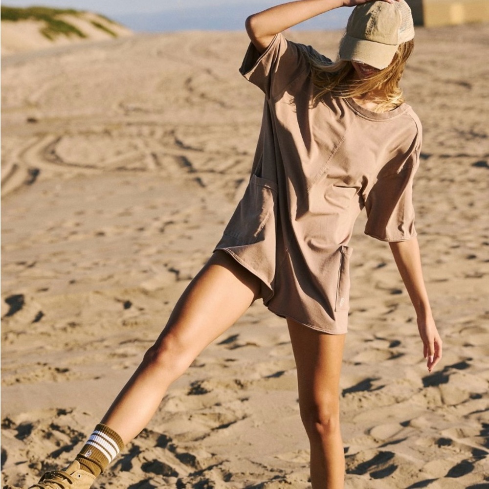 Free People Hot Shot Tee Romper XL NWT